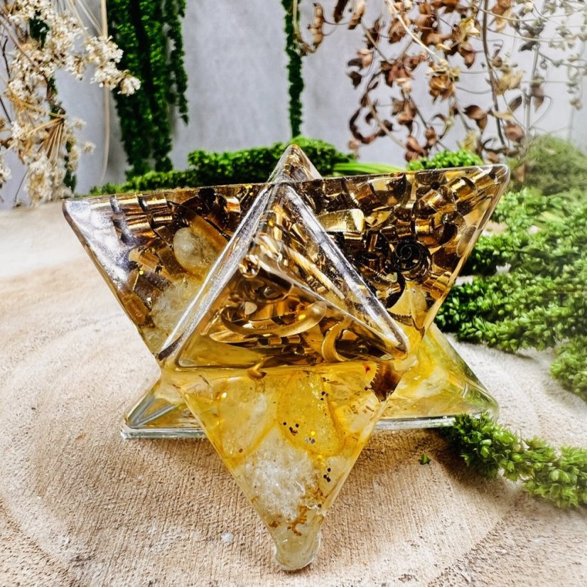 Orgonite merkaba - abundance, intention amplification