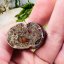 Orgonite skull / necklace with hematite - for grounding, protection and strength