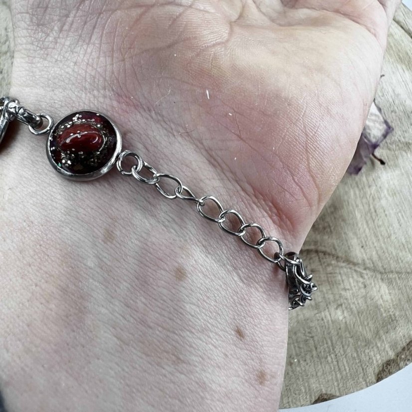 Orgonitový náramek - jaspis, fluorit - pro odvahu a vitalitu