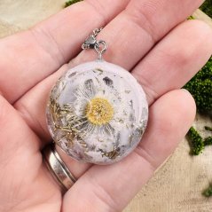 Orgonitový šperk / talisman s křišťálem - 2. jakost