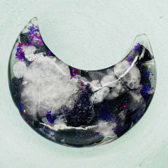 Orgonite crescent moon for success and achieving goals