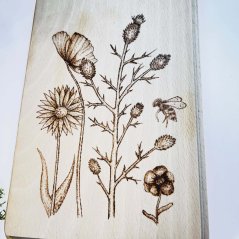 Bukové prkénko - luční kvítí - střední