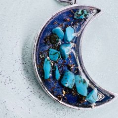 Unique orgonite necklace for intuition, balance and protection