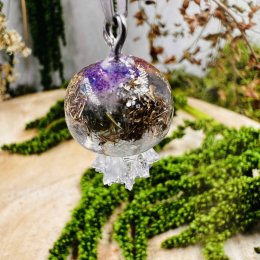 Orgonitová medúza / náhrdelník s fluoritem - pro jasnost a vnímání souvislostí