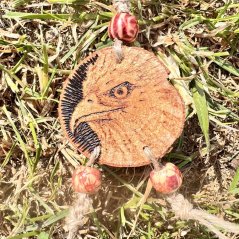 Ochranný talisman na cesty - orel a oko Ochranný talisman na cesty - orel a oko