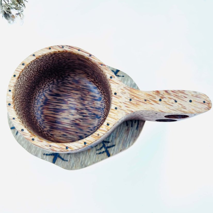 Kokosová kuksa - vlk v lese - malá