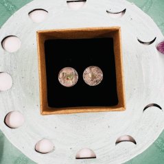 Orgonite earrings for protection
