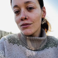 Autorské dřevěné náušnice - Havran