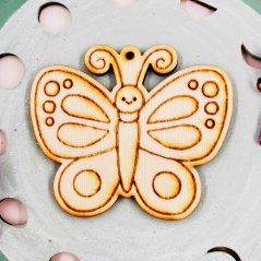 Wooden decoration - butterfly 2 - small