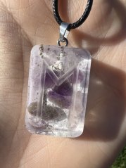 Orgonite jewellery with the Ehwaz rune for harmony, friendship, and love