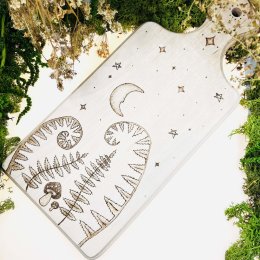 Beech cutting board - forest magic - large
