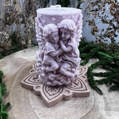 Přírodní andělská svíce - fialová