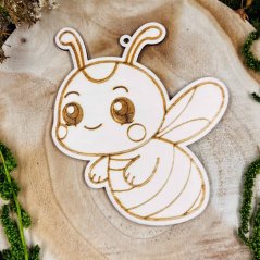Dřevěná dekorace - včelka - velká
