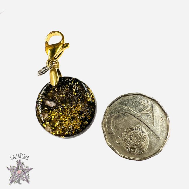 Orgonite jewelry for a pet - crystal, aventurine - protection & positive mind