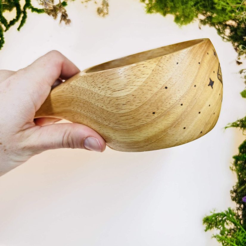 Bambusová kuksa – můra & hvězdy - velká