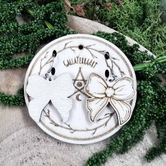 Autorské dřevěné náušnice - Mašle Autorské dřevěné náušnice - Mašle