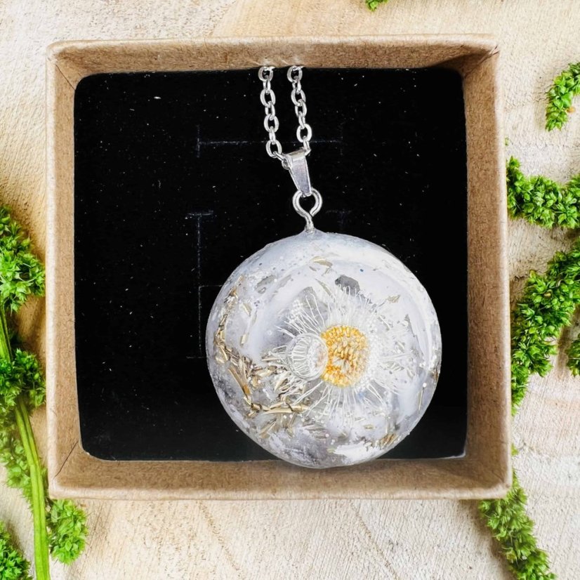 Orgonitový šperk / talisman s křišťálem - 2. jakost