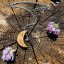 Wooden hand-carved jewelry - Crescent - intuition, transformation Wooden hand-carved jewelry - Crescent - intuition, transformation