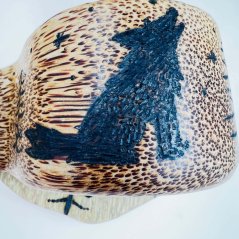 Kokosová kuksa - vlk v lese - malá