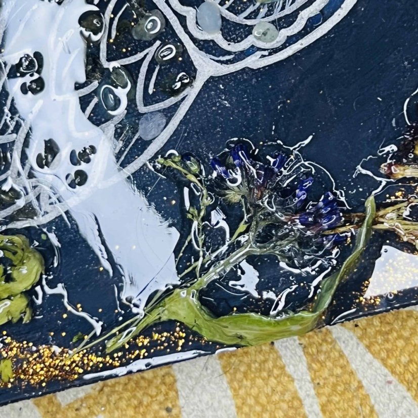 Energetický minerální obraz - Sova pro duchovní vedení