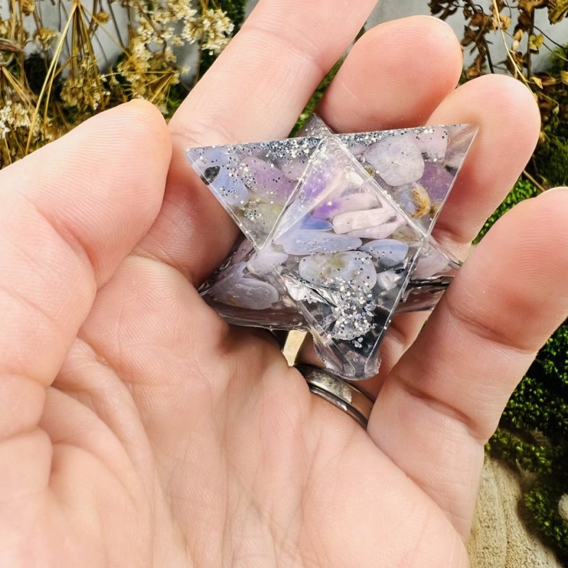 Orgonite merkaba - love and peace