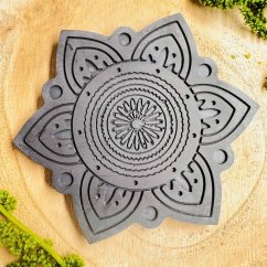 Magická podložka pod svíčku - mandala pro harmonii - černá