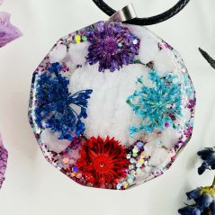 Orgonitový přívěšek / amulet / talisman - Kvetoucí srdce