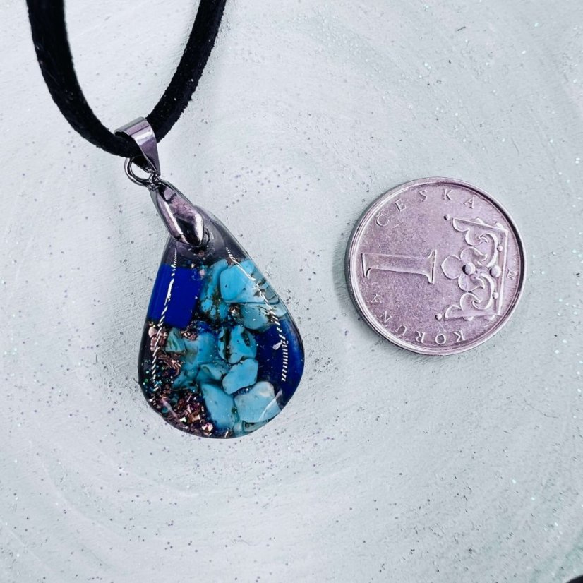 Orgonitový přívěšek / amulet / talisman - pro pravdu, ochranu a klid