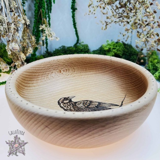 Beech bowl - raven