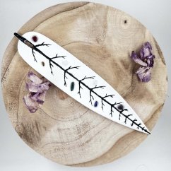 Podložka pod vonné tyčinky - list - pro harmonizaci čaker Podložka pod vonné tyčinky - list - pro harmonizaci čaker