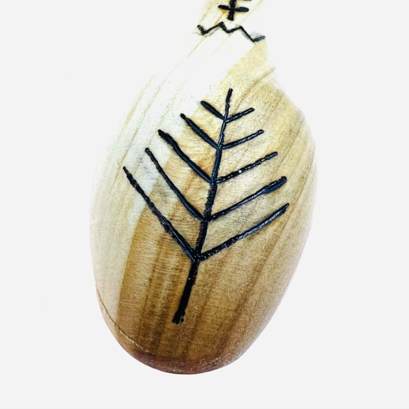 Dřevěná lžíce - protoruny - velká