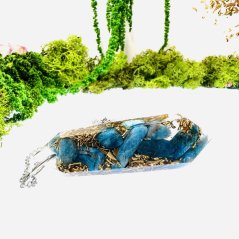 MAXI orgonitové kyvadlo - modrý apatit - komunikace & vedení