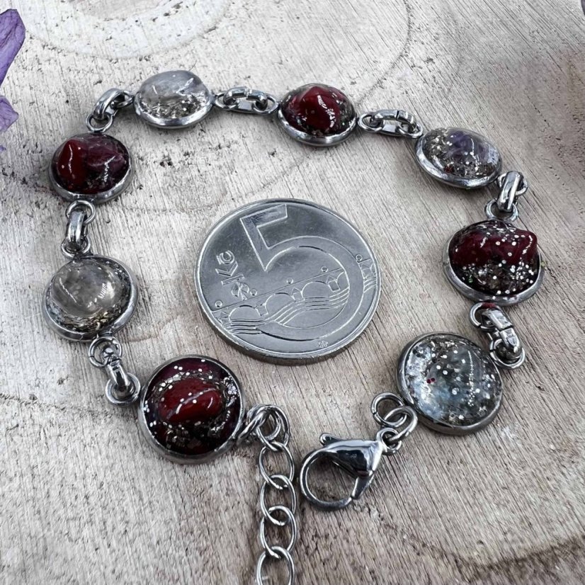 Orgonitový náramek - jaspis, fluorit - pro odvahu a vitalitu