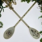 Magic wooden spoons thistle and chamomile