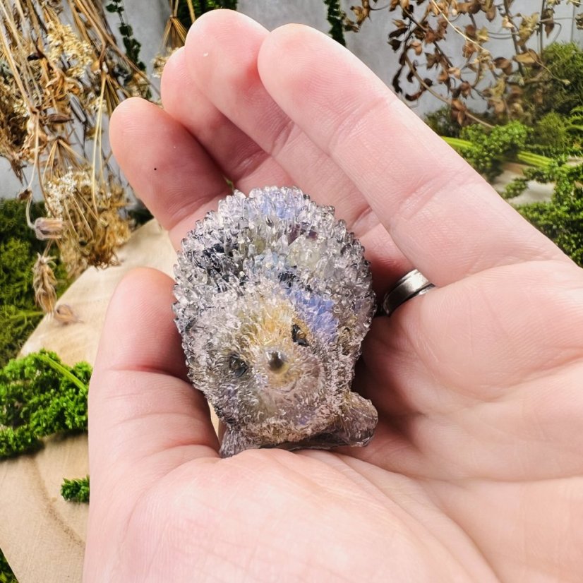 Orgonite hedgehog - peace, stability, protection
