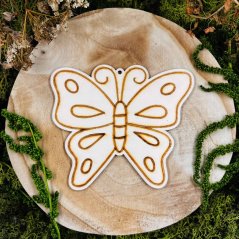 Dřevěná dekorace - motýl - velký