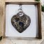 Orgonite heart with fluorite - necklace for love, balance, protection