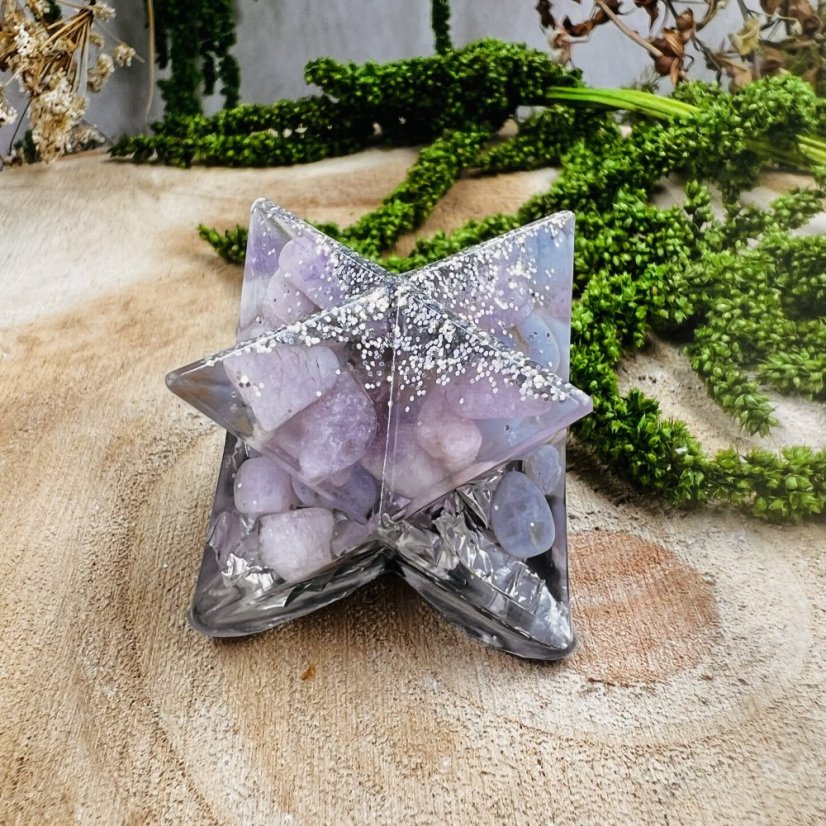 Orgonite merkaba - love and peace