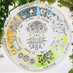 Ručně malované autorské kolo roku