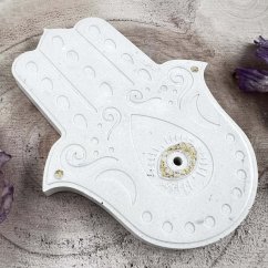 Podložka pod vonné tyčinky - ruka Fatimy - pro ochranu, štěstí a harmonii Podložka pod vonné tyčinky - ruka Fatimy - pro ochranu, štěstí a harmonii