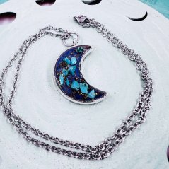 Unique orgonite necklace for intuition, balance and protection