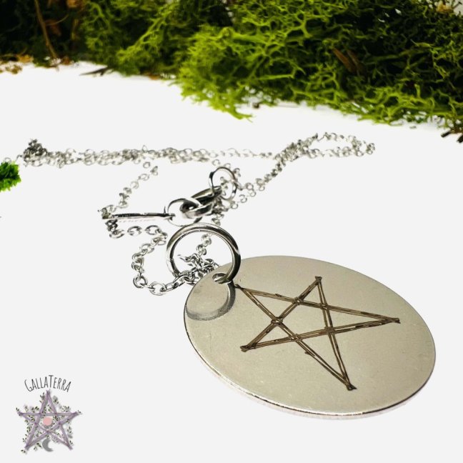 Author's necklace - Pentagram - strength and protection