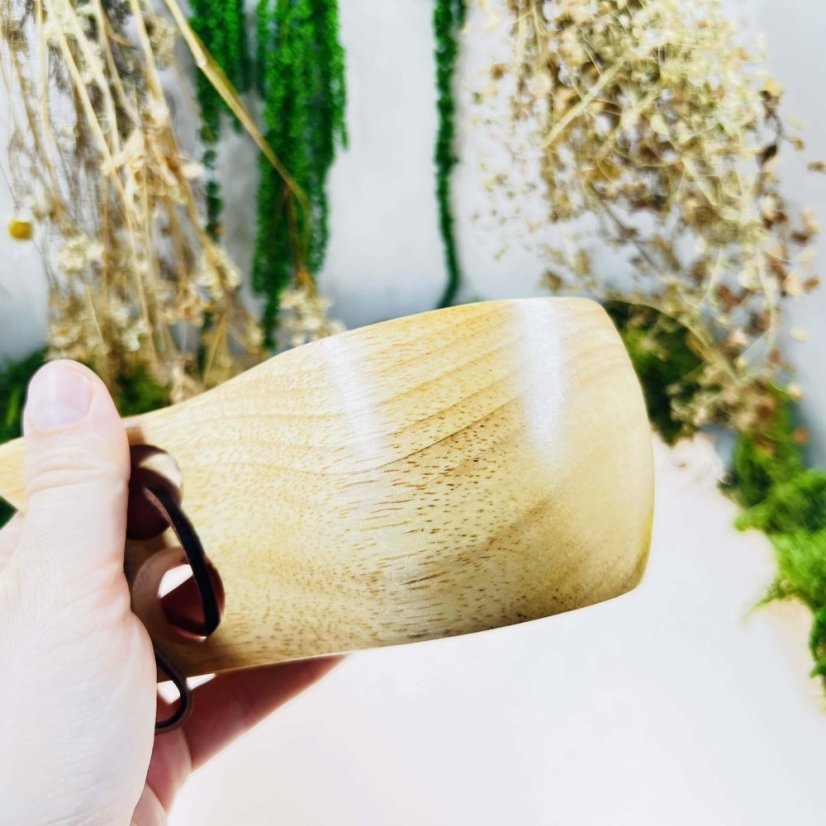 Bambusová kuksa - havran na větvi - velká