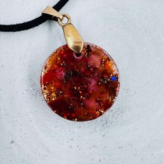 Orgonite pendant / amulet / talisman - luck, optimism and finances