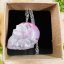 Orgonite skull / kunzite necklace - for love, self-love and emotional balance