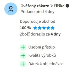 Recenze zákaznice