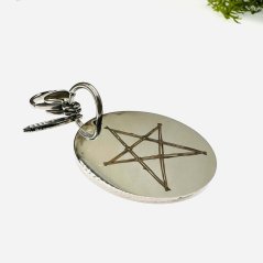 Talisman-známka pro zvířátko - pentagram - ochrana a rovnováha