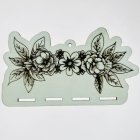 Autorský dřevěný sponkovník - květiny - velký