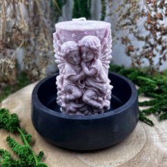 Přírodní andělská svíce - fialová