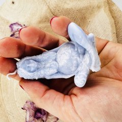 Přírodní rituální svíce Gaia - bohyně Zěmě - modrá Přírodní rituální svíce Gaia - bohyně Zěmě - modrá